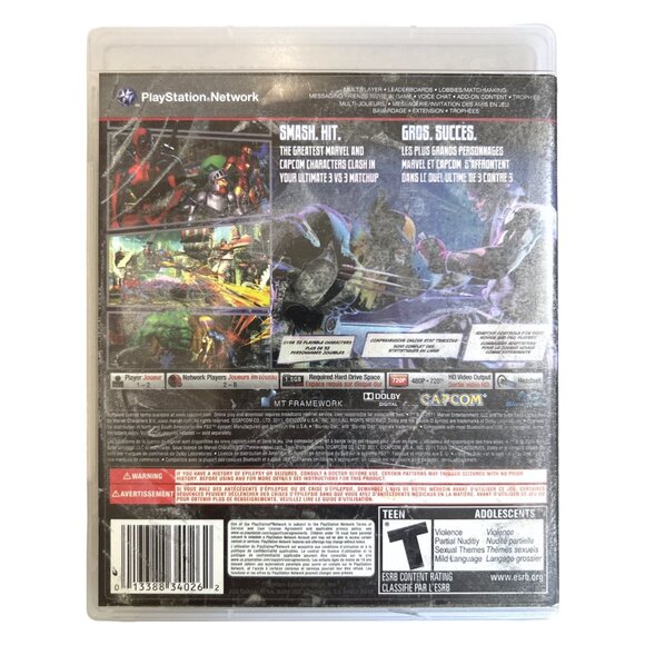 Marvel vs. Capcom 3: Fate of Two Worlds (PS3, 2011) - Picture 2 of 6